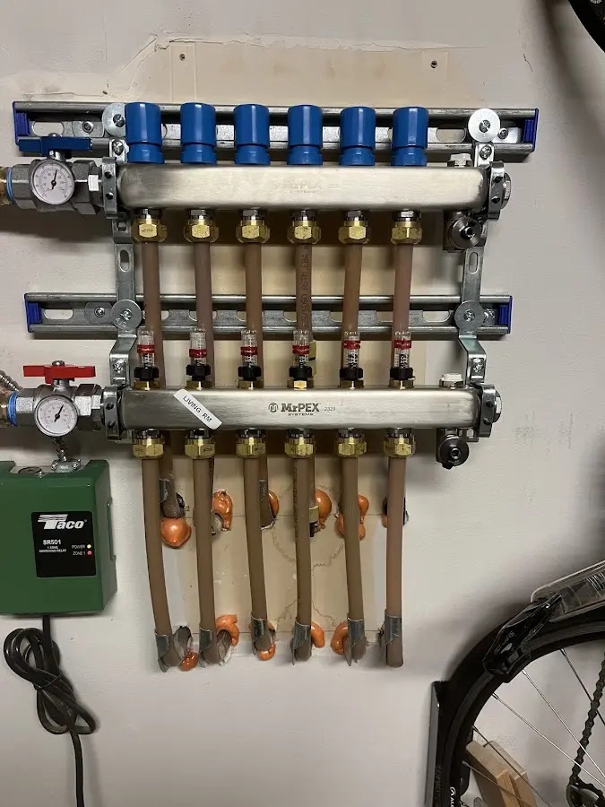 Plumber performing Gas Leak Detection at a residential property in East Hanover